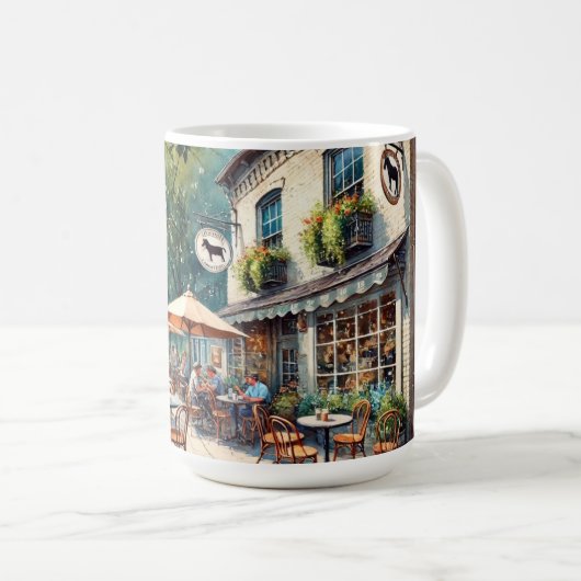 Café in Lexington Kentucky Kaffeetasse (VorderseiteRechts)