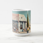 Cafe in Marfa Texas Kaffeetasse (Mittel)