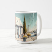 Cafe in Marfa Texas Kaffeetasse (VorderseiteRechts)