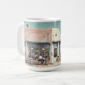 Cafe in Marfa Texas Kaffeetasse (Vorderseite Links)