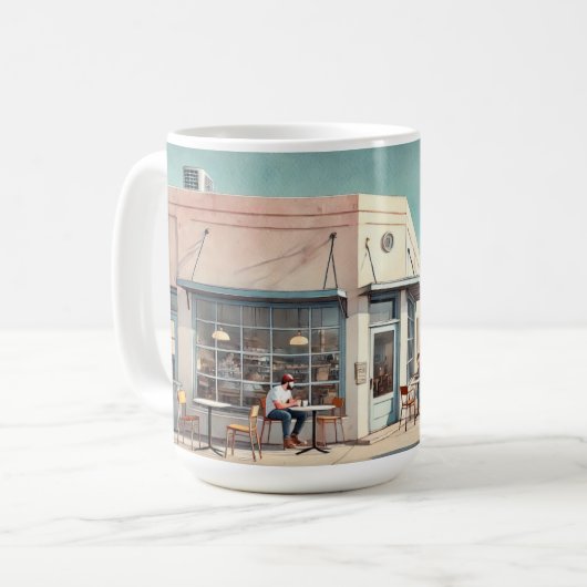 Cafe in Marfa Texas Kaffeetasse (Vorderseite Links)