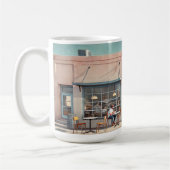 Cafe in Marfa Texas Kaffeetasse (Links)