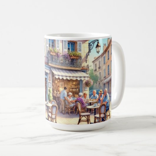Café in Marseille Frankreich Kaffeetasse (VorderseiteRechts)