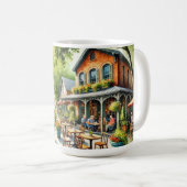 Café in Nashville Indiana Kaffeetasse (VorderseiteRechts)