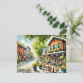 Café in Nashville Indiana Postkarte (Stehend Vorderseite)