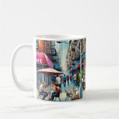 Café in New York Bronx Kaffeetasse (Links)