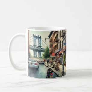 Café in New York Brooklyn Kaffeetasse