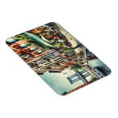 Café in New York Brooklyn Magnet (Rechte Seite)