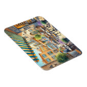 Café in Nizza Tasse Frankreich Magnet (Rechte Seite)