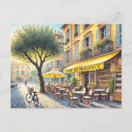 Café in Nizza Tasse Frankreich Postkarte