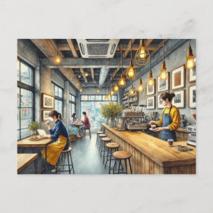 Café in Osaka Postkarte