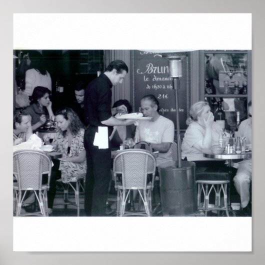 Café in Paris Poster (Vorne)