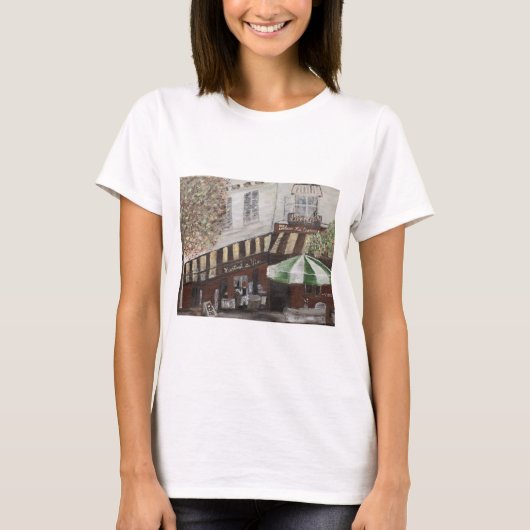 Café in Paris T-Shirt (Vorderseite)