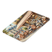 Café in Paris Tasse Frankreich Magnet (Linke Seite)