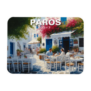 Café in Paros Griechenland Reise Magnet