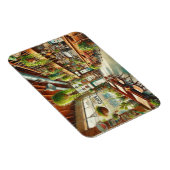 Café in Portland Oregon Magnet (Rechte Seite)