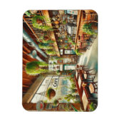 Café in Portland Oregon Magnet (Vertikal)