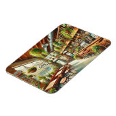 Café in Portland Oregon Magnet (Linke Seite)