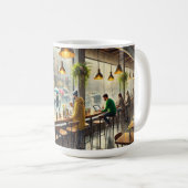 Café in Rainy Seattle Kaffeetasse (VorderseiteRechts)