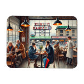 Café in Rainy Seattle Magnet (Horizontal)