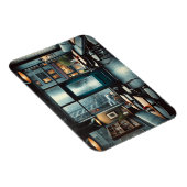 Café in Rainy Seattle Magnet (Rechte Seite)