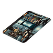 Café in Rainy Seattle Magnet (Linke Seite)