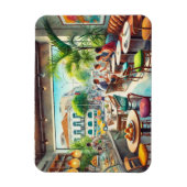 Café in Rio Brasilien Tasse Magnet (Vertikal)