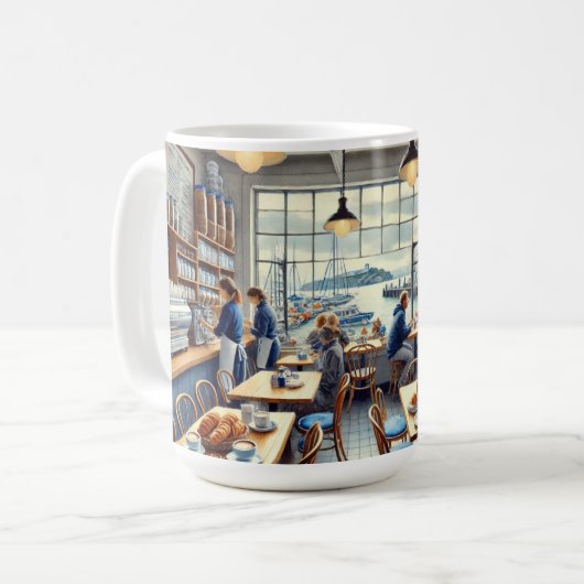 Café in San Francisco Alcatraz Kaffeetasse (Vorderseite Links)