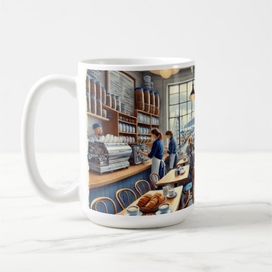 Café in San Francisco Alcatraz Kaffeetasse (Links)