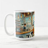 Café in San Francisco Bay Bridge Kaffeetasse (Links)