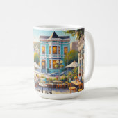 Café in San Francisco Golden Gate Bridge Kaffeetasse (VorderseiteRechts)