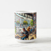 Café in San Francisco Mission District Tasse (Mittel)