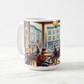 Café in San Francisco North Beach Kaffeetasse (Vorderseite Links)
