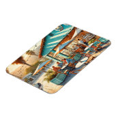 Café in Santa Barbara Magnet (Linke Seite)