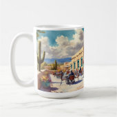 Café in Santa Fe New Mexico Kaffeetasse (Links)
