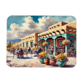 Café in Santa Fe New Mexico Magnet