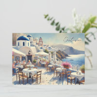 Café in Santorin