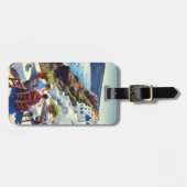 Café in Santorin Gepäckanhänger (Vorderseite horizontal)