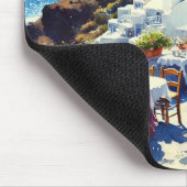 Café in Santorin Mousepad (Ecke)