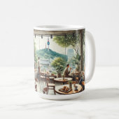 Café in Seoul Korea Namsan Tasse (VorderseiteRechts)