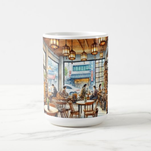 Café in Seoul, Südkorea Kaffeetasse (Mittel)