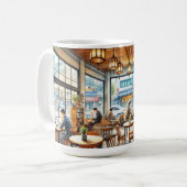 Café in Seoul, Südkorea Kaffeetasse (Vorderseite Links)