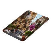 Cafe in Sicily Italy Magnet (Linke Seite)