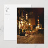 Café in Straßburg Postkarte (Vorne/Hinten)