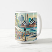Café in Sydney Australien Kaffeetasse (VorderseiteRechts)