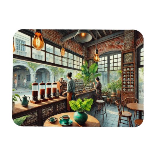 Café in Tainan Magnet (Horizontal)