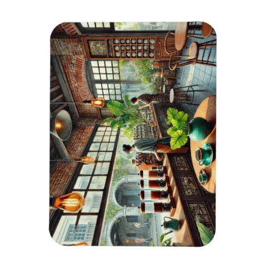 Café in Tainan Magnet (Vertikal)