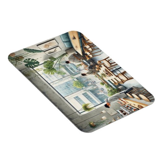 Cafe in Taipei Magnet (Rechte Seite)