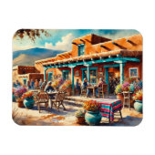 Café in Taos New Mexico Magnet (Horizontal)