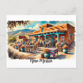 Café in Taos New Mexico Postkarte